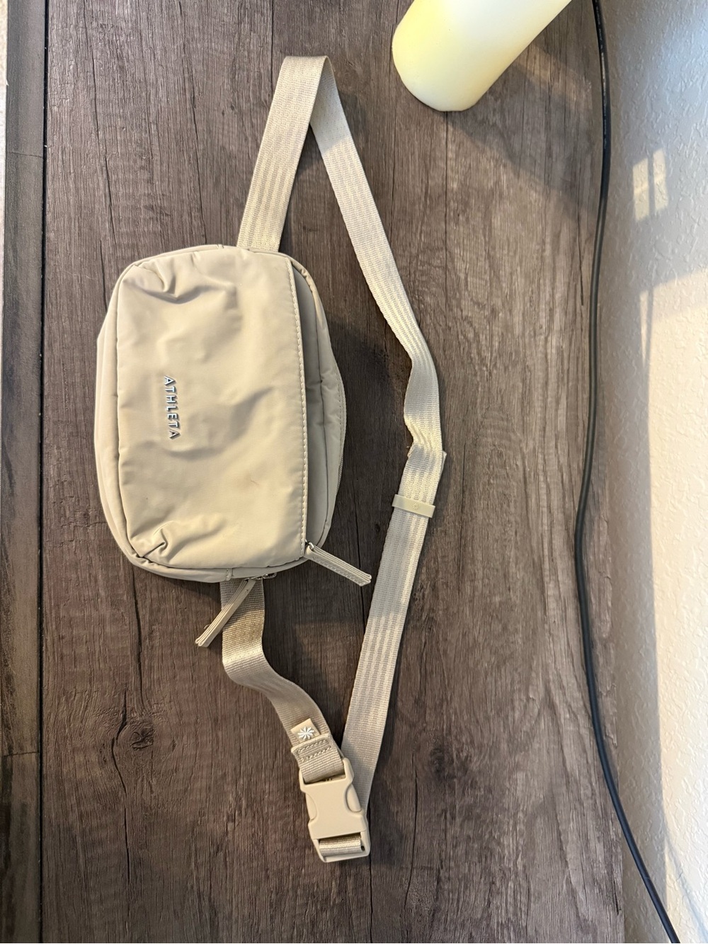 Athleta Beige/Tan Nylon Belt Bag